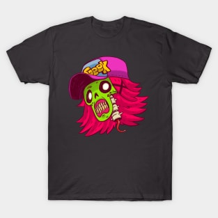 Zombie Geeky Head T-Shirt